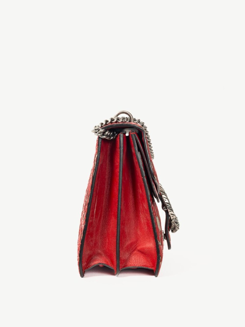 Gucci Dionysus Red Arabesque & GG Supreme Shoulder Bag - Picture 3 of 14